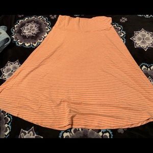 Gap Striped Peach Skirt